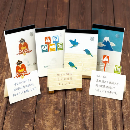 MARUMO PRINTING Die-Cut Stand Message Pad - Little Bird - Additional product image