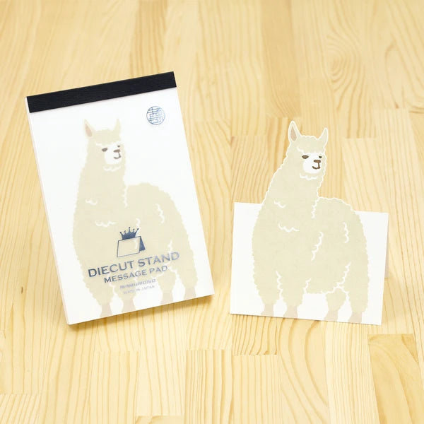 MARUMO PRINTING Die-Cut Stand Message Pad - Alpaca - Wholesale Pack