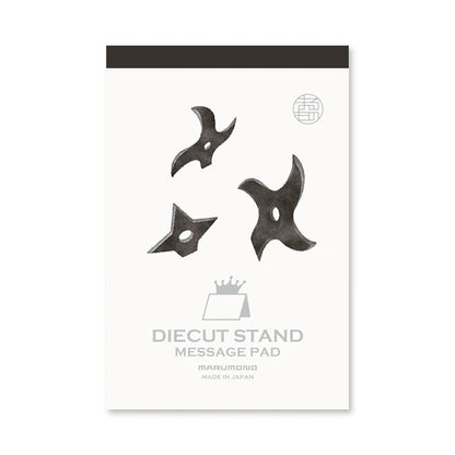 MARUMO PRINTING Die-Cut Stand Message Pad - Shuriken - Additional product image