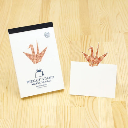 MARUMO PRINTING Die-Cut Stand Message Pad - Origami Crane - Wholesale Pack