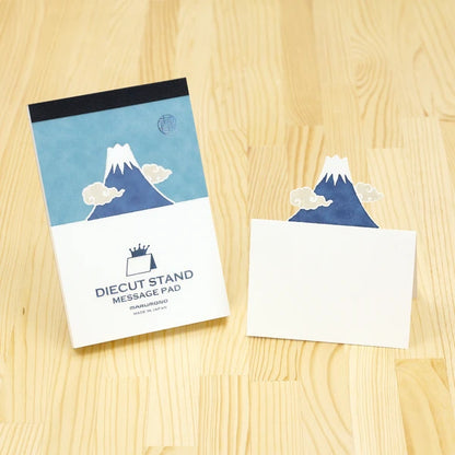 MARUMO PRINTING Die-Cut Stand Message Pad - Mount Fuji - Wholesale Pack