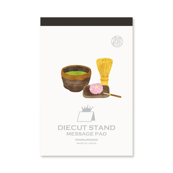 MARUMO PRINTING Die-Cut Stand Message Pad - Matcha - Additional product image