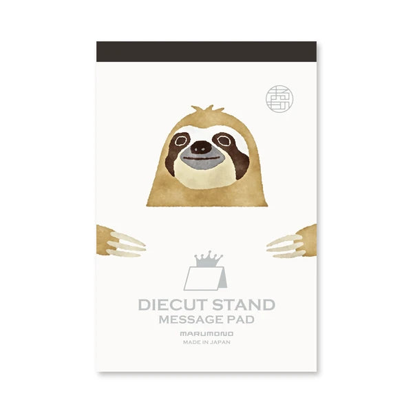 MARUMO PRINTING Die-Cut Stand Message Pad Animal Collection - Hamster