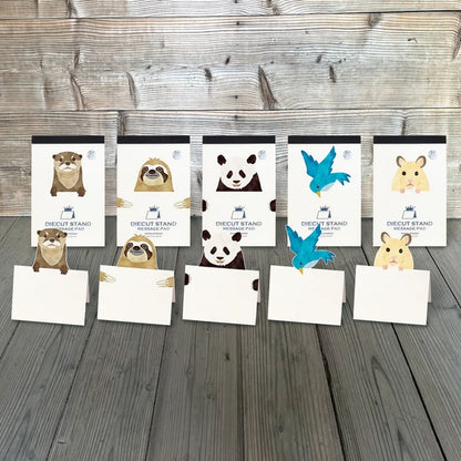 MARUMO PRINTING Die-Cut Stand Message Pad Animal Collection - Additional product image