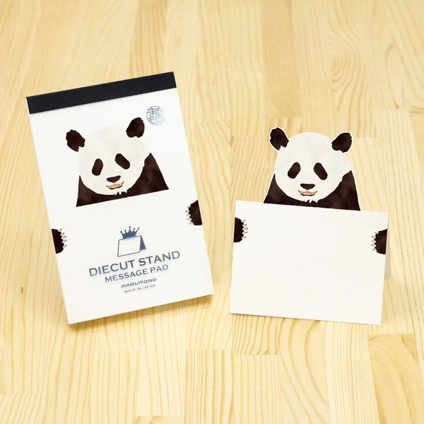 MARUMO PRINTING Die-Cut Stand Message Pad Animal Collection - Blue Bird