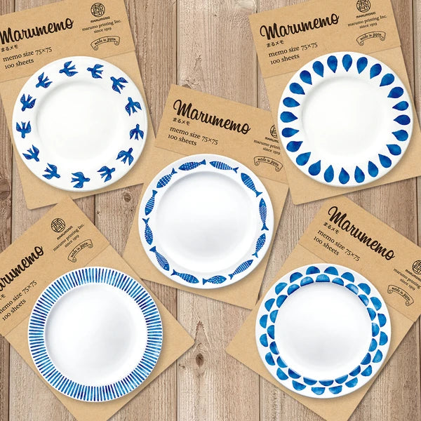 MARUMO PRINTING Maru Memo Nordic Plate Memo Pad Collection - Additional product image