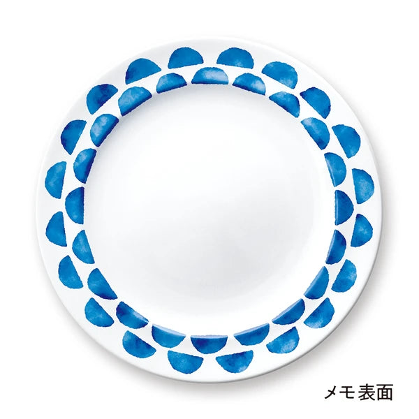 MARUMO PRINTING Maru Memo Nordic Plate Memo Pad Collection - Fish / Nordic