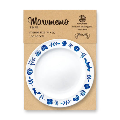 MARUMO PRINTING Maru Memo Nordic Plate Memo Pad Collection - Additional product image