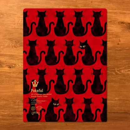 MARUMO PRINTING Pokeful A4 Pocket Clear File - Cat - Additional product image