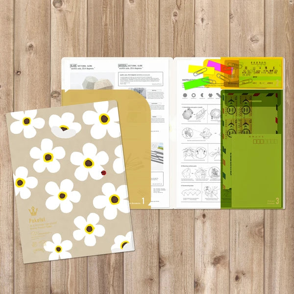 MARUMO PRINTING Pokeful Flower A4 Pocket Clear File - Wholesale Pack