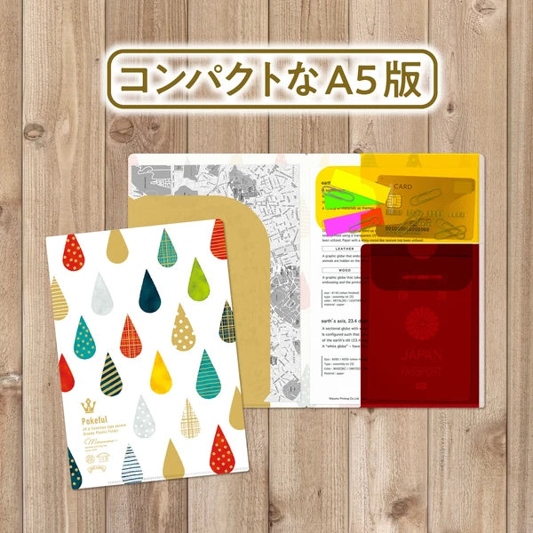 MARUMO PRINTING Pokeful Drop A5 Pocket Clear File - Wholesale Pack