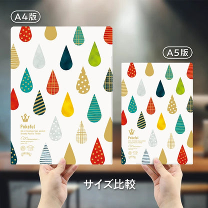 MARUMO PRINTING Pokeful Drop A5 Pocket Clear File - Additional product image