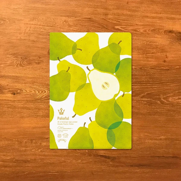 MARUMO PRINTING Pokeful A5 Mini Pocket Clear File - Pear / Mini - Additional product image