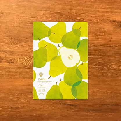 MARUMO PRINTING Pokeful A5 Mini Pocket Clear File - Pear / Mini - Additional product image