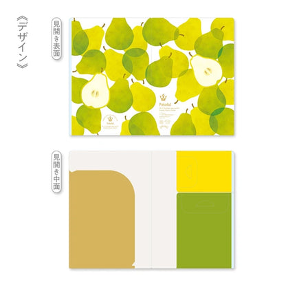 MARUMO PRINTING Pokeful A5 Mini Pocket Clear File - Pear / Mini - Additional product image