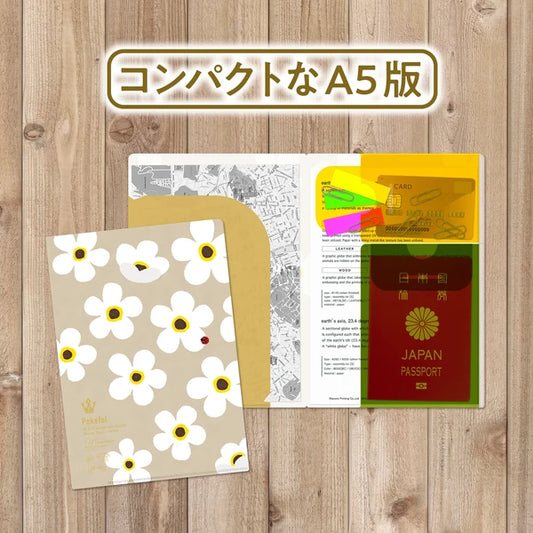 MARUMO PRINTING Pokeful Flower A5 Pocket Clear File - Wholesale Pack