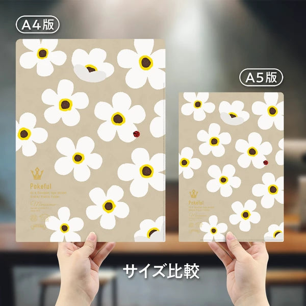 MARUMO PRINTING Pokeful Flower A5 Pocket Clear File - Additional product image