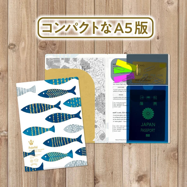 MARUMO PRINTING Pokeful Fish A5 Pocket Clear File - Wholesale Pack