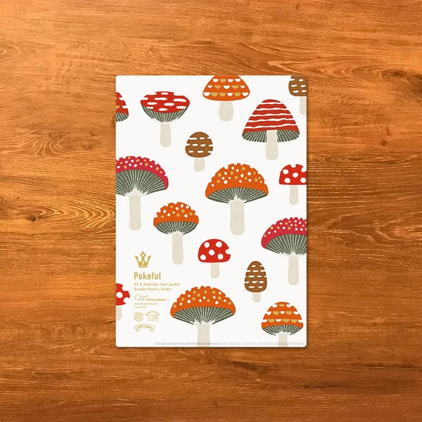 MARUMO PRINTING Pokeful A5 Mini Pocket Clear File - Mushroom / Mini - Additional product image