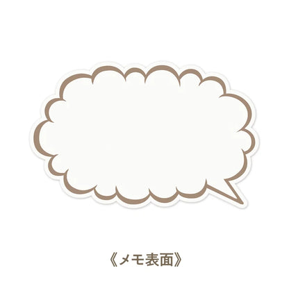 MARUMO PRINTING Detach Memo Pad - Speech Bubble White - Additional product image