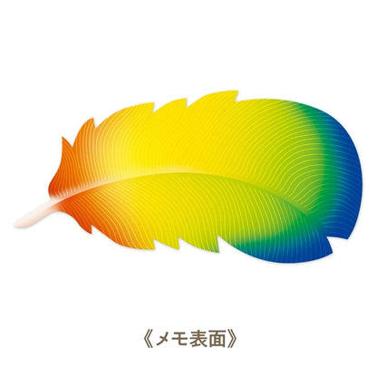 MARUMO PRINTING Detach Memo Pad - Feather Rainbow - Additional product image