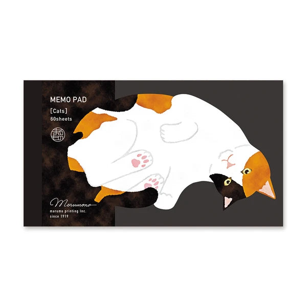 MARUMO PRINTING Detach Memo Pad - Cat - Wholesale Pack