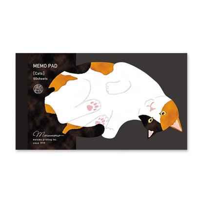 MARUMO PRINTING Detach Memo Pad - Cat - Wholesale Pack