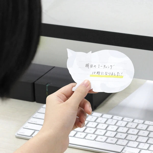MARUMO PRINTING Detachable Memo Pad - Drowsy Cat / Cat - Additional product image