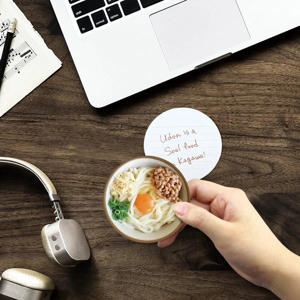 MARUMO PRINTING Udon Memo Pad - Natto Kamatama Udon - Additional product image