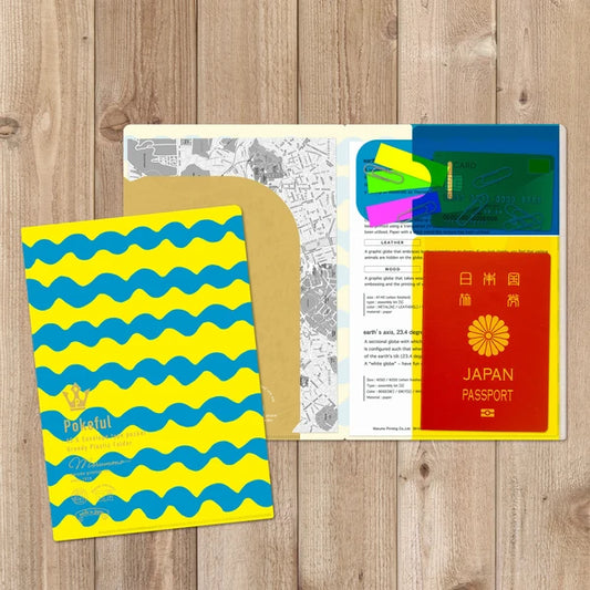 MARUMO PRINTING Pokeful Vivid Color A5 Pocket Clear File - Happiness Wave - Wholesale Pack