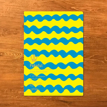 MARUMO PRINTING Pokeful Vivid Color A5 Pocket Clear File - Happiness Wave - Additional product image