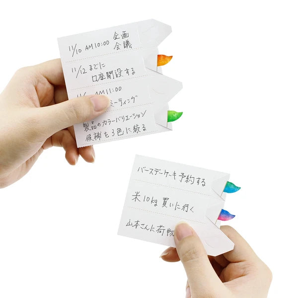 MARUMO PRINTING Flag To-Do Memo Pad - Rainbow - Additional product image