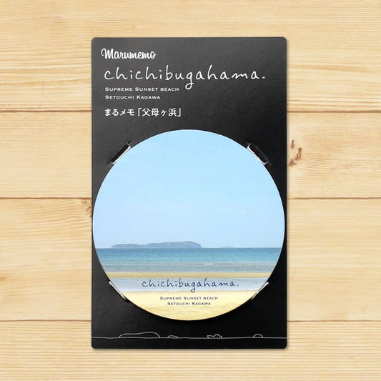 MARUMO PRINTING Round Memo Pad - Chichibugahama - Wholesale Pack