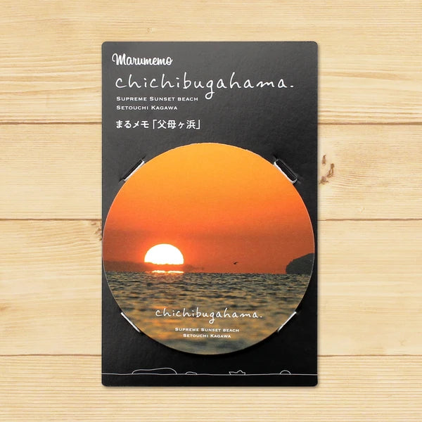MARUMO PRINTING Round Memo Pad - Chichibugahama - Wholesale Pack