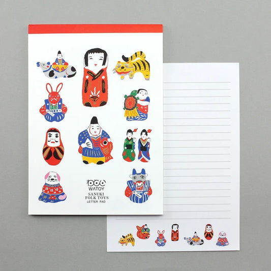 MARUMO PRINTING WATOY Japanese Pattern Letter Pad - Wholesale Pack
