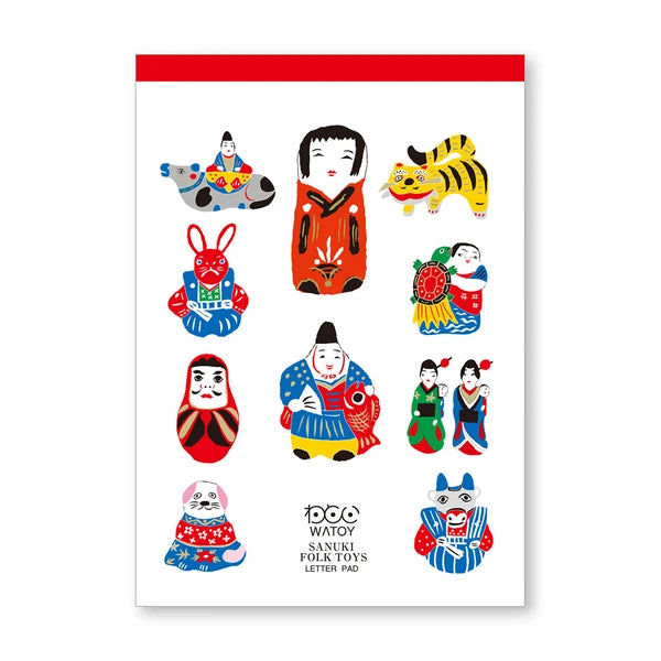 MARUMO PRINTING WATOY Japanese Pattern Letter Pad - Additional product image