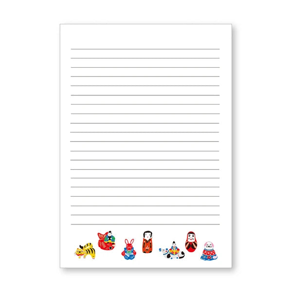 MARUMO PRINTING WATOY Japanese Pattern Letter Pad - Additional product image