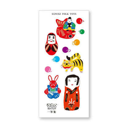 MARUMO PRINTING WATOY Japanese Pattern Mini Letter Pad - Additional product image