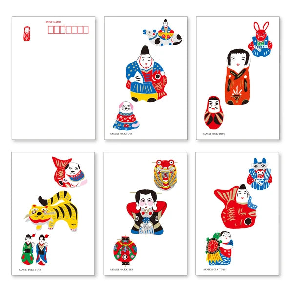 MARUMO PRINTING WATOY Japanese Pattern Postcard Set - Additional product image