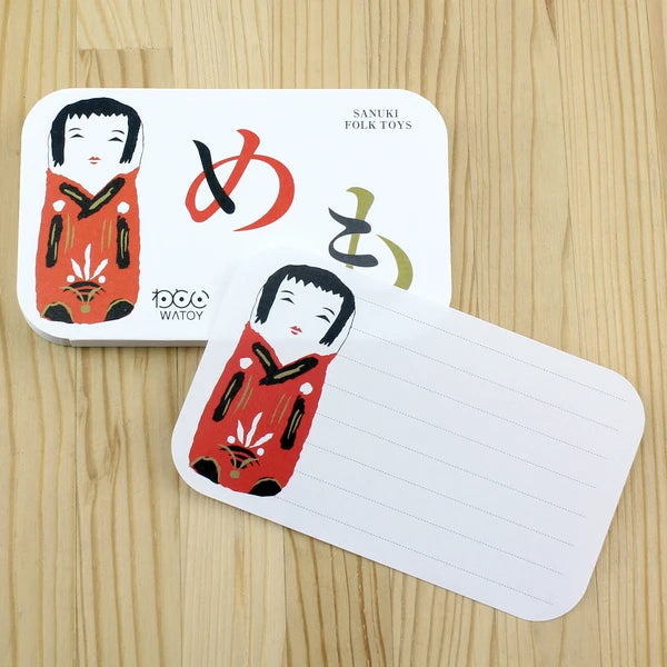 MARUMO PRINTING WATOY Japanese Pattern Memo Pad D - Wholesale Pack