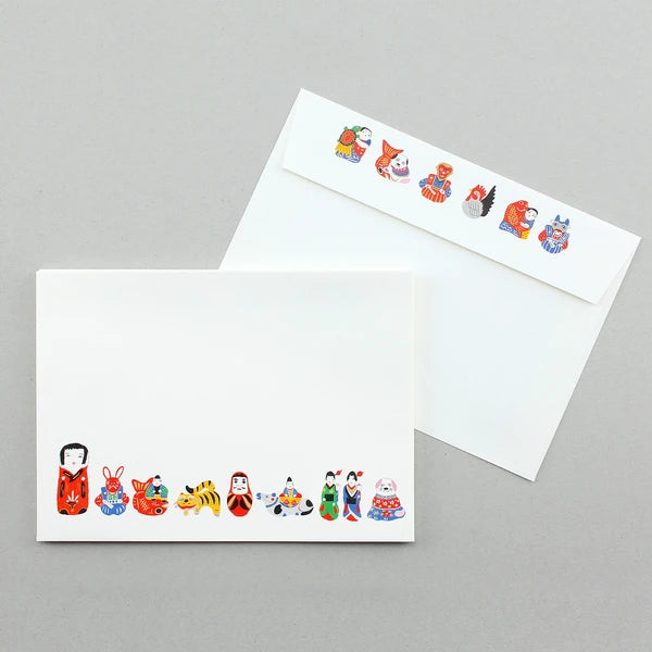 MARUMO PRINTING WATOY Japanese Pattern Western Envelope Set - Wholesale Pack