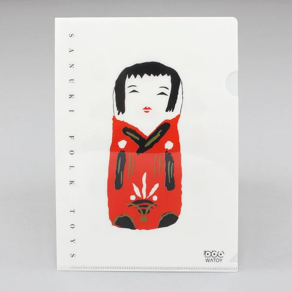 MARUMO PRINTING WATOY Japanese Pattern A5 Clear File A - Wholesale Pack
