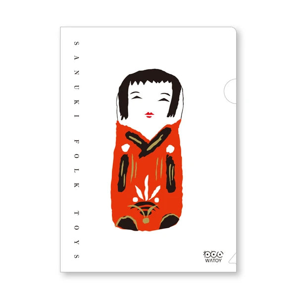 MARUMO PRINTING WATOY Japanese Pattern A5 Clear File A - Additional product image