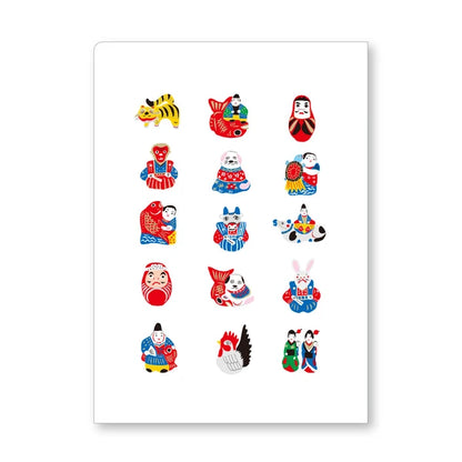MARUMO PRINTING WATOY Japanese Pattern A5 Clear File A - Additional product image
