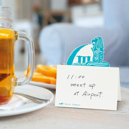 MARUMO PRINTING Pop-Up World Memo Pad - Merlion - Additional product image