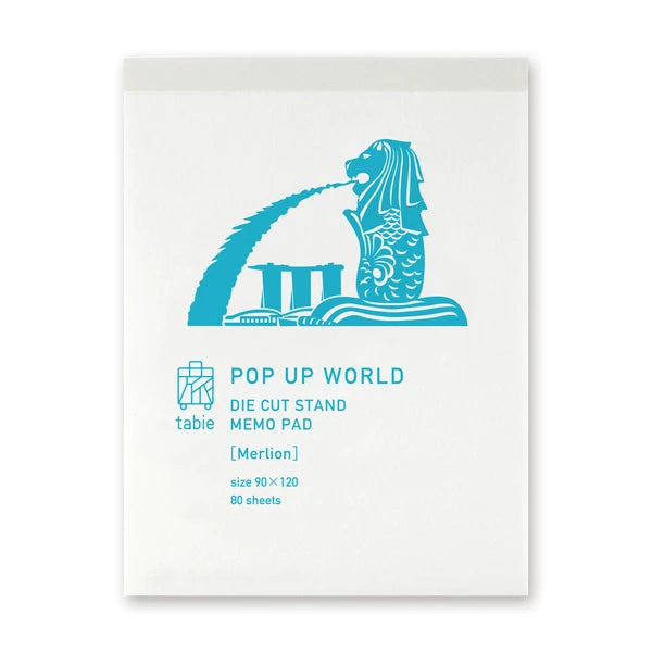 MARUMO PRINTING Pop-Up World Memo Pad - Merlion - Additional product image