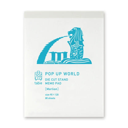 MARUMO PRINTING Pop-Up World Memo Pad - Merlion - Additional product image