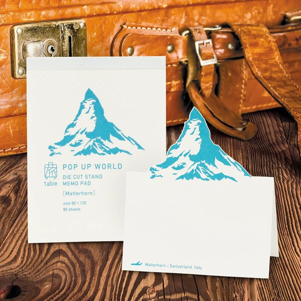 MARUMO PRINTING Pop-Up World Memo Pad - Matterhorn - Wholesale Pack