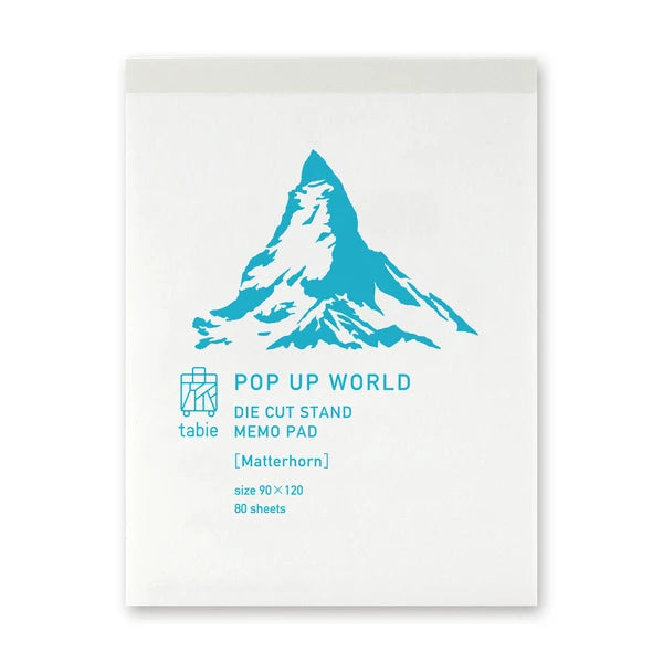 MARUMO PRINTING Pop-Up World Memo Pad - Matterhorn - Additional product image