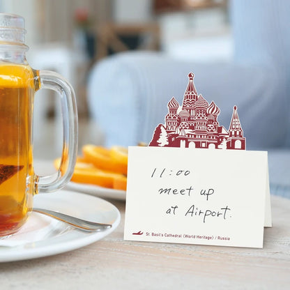 MARUMO PRINTING Pop-Up World Memo Pad - Saint Basil's Cathedral - Additional product image